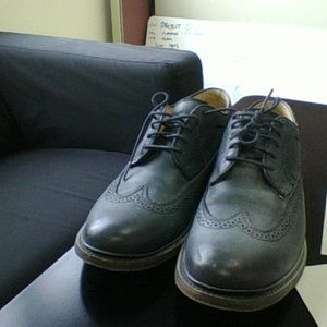 Women's Frye Black Wingtip Shoes 8.5